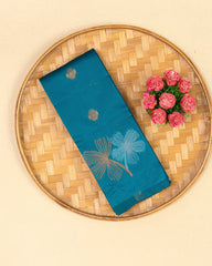 SC4038 - Litchi Silk With Embose And Zari Work
