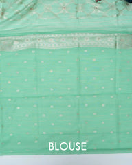 SC3042 - Linen Thread Butta With Neem Zari