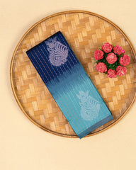 SC4402 - Litchi Silk With Zari Lines Along Body