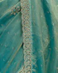 SC3567 - Shimmer With Heavy Stone Saree