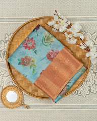 SC3494 - Tussar Digital Print With Stone