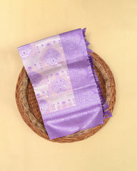 SC3944 - Tissue Silver Zari Meena Butta