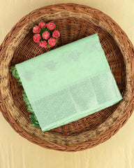 SC4362 - Linen Saree With Silver Butta