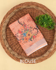 SC3947 - Linen Digital Print With Embroidery All Over Body