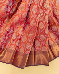 SC3251 - Tissue Silk Saree With Copper Stone