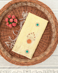 SC3412 - Linen Saree With Multi Stone