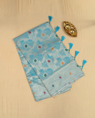 SC3213 - LINEN COTTON WITH MEENA BUTTA