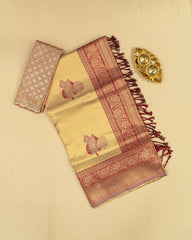 SC3563 - TISSUE SAREE WITH SEPERATE WORK BLOUSE