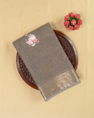 SC3139 - Linen Cotton With Sticker Print And Stone