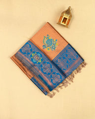 SC2860 - Top Dyed Saree With Copper Zari And Meena Butta