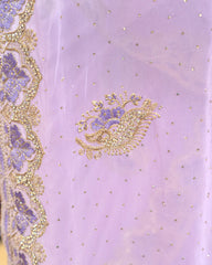 SC3991 - Georgette Saree With Premium Stone And Embroidery