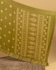 SC3649 - Dola Silk Saree Embossed Digital Print