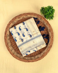 SC5285 - Tussar Cotton Saree With Copper Stone All Over Body