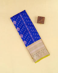 SC3089 - SATIN WITH COPPER ZARI LINES AND BUTTA
