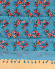 SC3166 - Linen With Embroidery Border