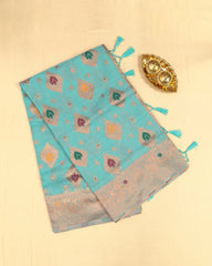 SC3213 - LINEN COTTON WITH MEENA BUTTA