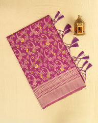 SC5461 (1) - Soft Silk Saree with Meena Butta