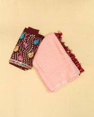 SC3366 - Chiffon Georgette With Stone And Seperate Blouse Work