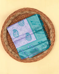 SC3944 - Tissue Silver Zari Meena Butta