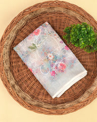 SC3947 - Linen Digital Print With Embroidery All Over Body