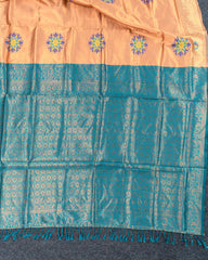 SC2862 - Tissue With Meena Body And Copper Border