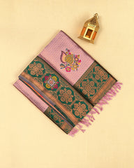 SC2860 - Top Dyed Saree With Copper Zari And Meena Butta