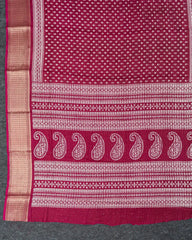 SC3973 - Dola Sequence Embroidery With Bandhini Print