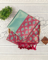 SC3280 - Tissue Saree With Fancy Border
