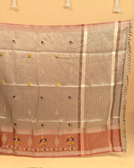 SC3120 - Tissue Saree With Sequence And Embroidery Work