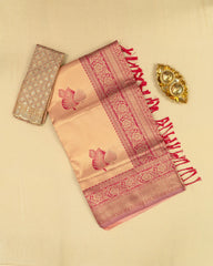 SC3563 - TISSUE SAREE WITH SEPERATE WORK BLOUSE