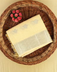 SC4056 - Linen Saree With Silver Butta