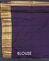 SC3473 - Silk Saree With Zari Checked And Gold Border