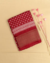 SC3973 - Dola Sequence Embroidery With Bandhini Print