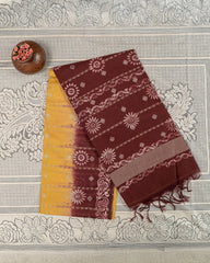 SC2894 - Raw Silk With Bandhini Design