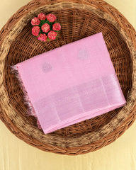 SC4362 - Linen Saree With Silver Butta