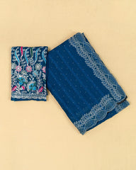 SC3359 - Chiffon Georgette With Sarowski And Seperate Blouse Work