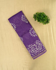 SC1519 - Tussar Silk Saree With Bandhani Print