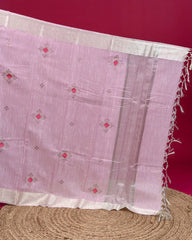 SC3412 - Linen Saree With Multi Stone