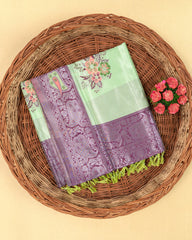 SC2849 - Tissue Silver Zari Meena Butta