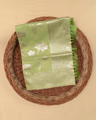SC3042 - Linen Thread Butta With Neem Zari