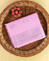 SC4362 - Linen Saree With Silver Butta