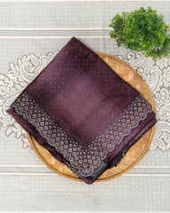 SC2932 - Fendy Saree with Copper and Silver Stone