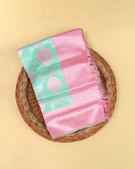 SC3944 - Tissue Silver Zari Meena Butta