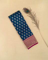 SC3883 - Satin Saree With Copper Zati Along With Stone