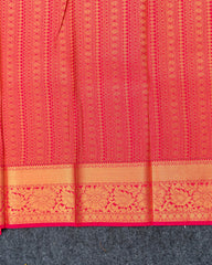SC3612 - Silk Saree With Contrast Border And Zari Lines