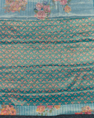 SC3630 - Tissue Saree With Foil Over The Body