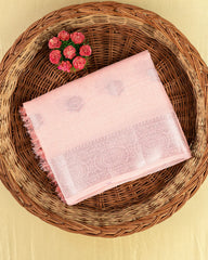 SC4362 - Linen Saree With Silver Butta