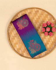 SC4402 - Litchi Silk With Zari Lines Along Body
