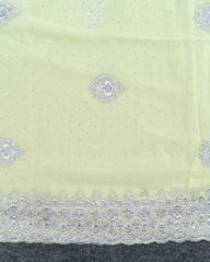 SC3997 - Georgette With Silver Embroidery And Sparkling Stone