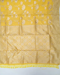 SC3042 - Linen Thread Butta With Neem Zari